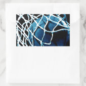 Sticker Rectangulaire Basket bleu (Sac)