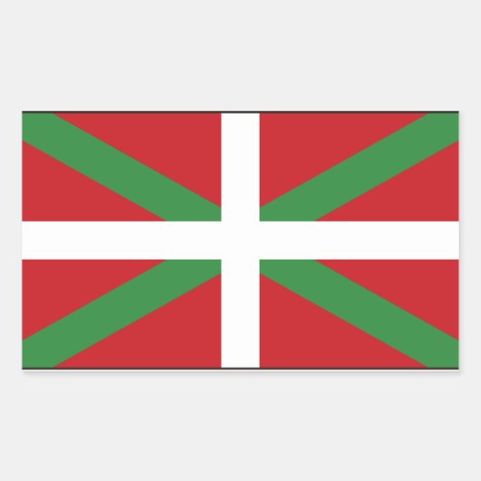 Sticker Rectangulaire Basque Spain (Devant)