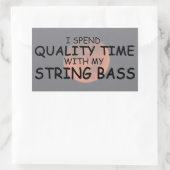 Sticker rectangulaire basse chaîne de temps de qua (Sac)