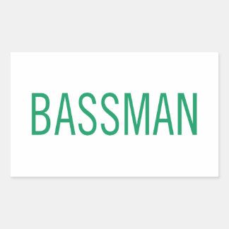 Sticker Rectangulaire Basse Guitare Bassman