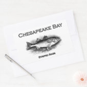 Sticker Rectangulaire Basse rayée de la baie de Chesapeake (Enveloppe)