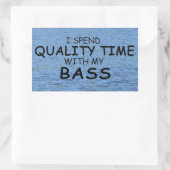 Sticker rectangulaire basse temps de qualité (Sac)