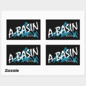 Sticker Rectangulaire Bassin d'Arapahoe Colorado (Feuille)