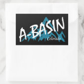 Sticker Rectangulaire Bassin d'Arapahoe Colorado (Sac)