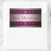 Sticker Rectangulaire Bat mitzvah (Sac)