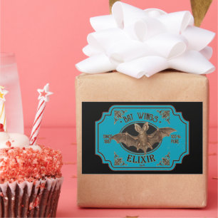 Sticker Rectangulaire BAT WINGS ELIXIR drôle halloween