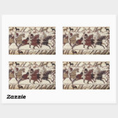 Sticker Rectangulaire Bataille d'Hastings - Chevaliers normands (Feuille)