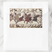 Sticker Rectangulaire Bataille d'Hastings - Chevaliers normands (Sac)