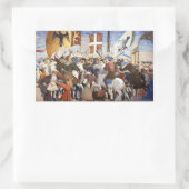 Sticker Rectangulaire BATAILLE D'HÉRACLIE par Piero Della Francesca (Sac)