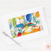 Sticker Rectangulaire Bataille maritime de Kandinsky 1913 (Enveloppe)