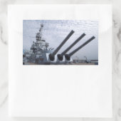 Sticker Rectangulaire Bataillon USS Alabama (Sac)