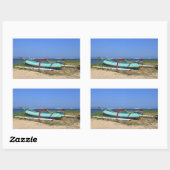 Sticker Rectangulaire Bateau à déclenchement (Feuille)