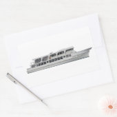 Sticker Rectangulaire Bateau de croisière (Enveloppe)
