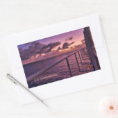 Sticker Rectangulaire Bateau de croisière Serene Sunrise (Enveloppe)