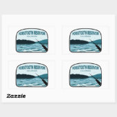 Sticker Rectangulaire Bateau de pêche Horsetooth (Feuille)