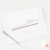 Sticker Rectangulaire Bateau-émissaire de la baie Chesapeake (cabine com (Enveloppe)