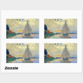 Sticker Rectangulaire Bateau Monet au Petit-Gennevilliers (Feuille)