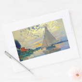 Sticker Rectangulaire Bateau Monet au Petit-Gennevilliers (Enveloppe)