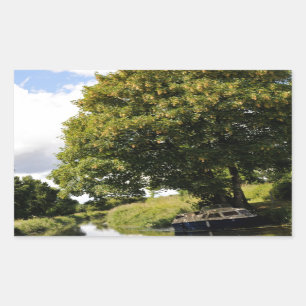 Sticker Rectangulaire Bateaux à canaux