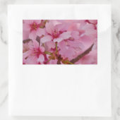 Sticker Rectangulaire Bathed in Pink Japanese Cherry (Sac)