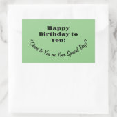 STICKER RECTANGULAIRE BÂTIMENT D'ANNIVERSAIRE (Sac)