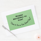 STICKER RECTANGULAIRE BÂTIMENT D'ANNIVERSAIRE (Enveloppe)