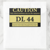 STICKER RECTANGULAIRE BÂTIMENT DE CERTIFICATION DL 44 BLASTER (Sac)