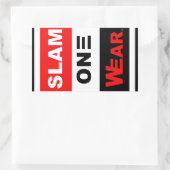 STICKER RECTANGULAIRE BÂTIMENT D'UN PORTEFEUILLE (Sac)