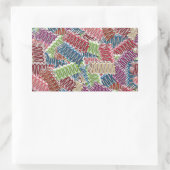 Sticker Rectangulaire BÂTIMENTS DE Noël RECTANGLE (Sac)