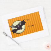STICKER RECTANGULAIRE BÂTISSEURS CADEAUX DE BAT RECTANGLE HALLOWEEN (Enveloppe)