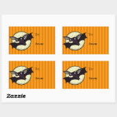 STICKER RECTANGULAIRE BÂTISSEURS CADEAUX DE BAT RECTANGLE HALLOWEEN (Feuille)