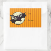 STICKER RECTANGULAIRE BÂTISSEURS CADEAUX DE BAT RECTANGLE HALLOWEEN (Sac)