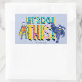 Sticker Rectangulaire Batman | Faisons ceci (Sac)