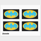 Sticker Rectangulaire Batman | Symbole Cyan Stripes (Feuille)