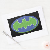 Sticker Rectangulaire Batman | Symbole pourpre et vert (Enveloppe)