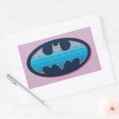 Sticker Rectangulaire Batman | Symbole rose et bleu (Enveloppe)