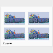 Sticker Rectangulaire Batman | Team Super Heroes (Feuille)