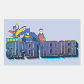 Sticker Rectangulaire Batman | Team Super Heroes (Devant)