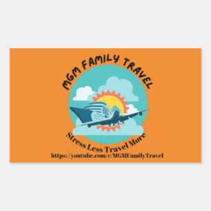 Sticker Rectangulaire Bâtons MGM