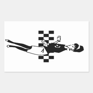 Sticker Rectangulaire Battement II de Betty