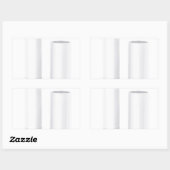 Sticker Rectangulaire Baume à lèvres ouvert (Feuille)