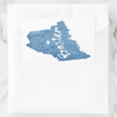 Sticker Rectangulaire Baxter State Park Maine Wood Grain (Sac)