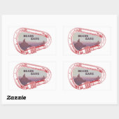 Sticker Rectangulaire Bears Ears Escalade Carabiner (Feuille)