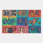 Sticker Rectangulaire Beats et bêtes (Devant)