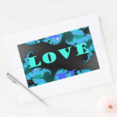 Sticker Rectangulaire Beau coloré amour univers vectoriel art (Enveloppe)