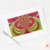 Sticker Rectangulaire Beau design jaune rouge. Code vecteur d'inspiratio (Enveloppe)