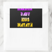 Sticker Rectangulaire Beau Hakuna Matata Art Print (Sac)