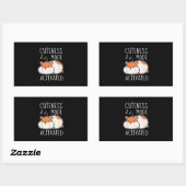 Sticker Rectangulaire Beau Hamster pour animaux (Feuille)