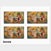 Sticker Rectangulaire Beauté Beast Classic Fairy Tale Caractères (Feuille)