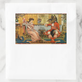 Sticker Rectangulaire Beauté Beast Classic Fairy Tale Caractères (Sac)